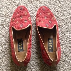 EUC Zalo Loafers Diamond Pattern Spanish Handmade